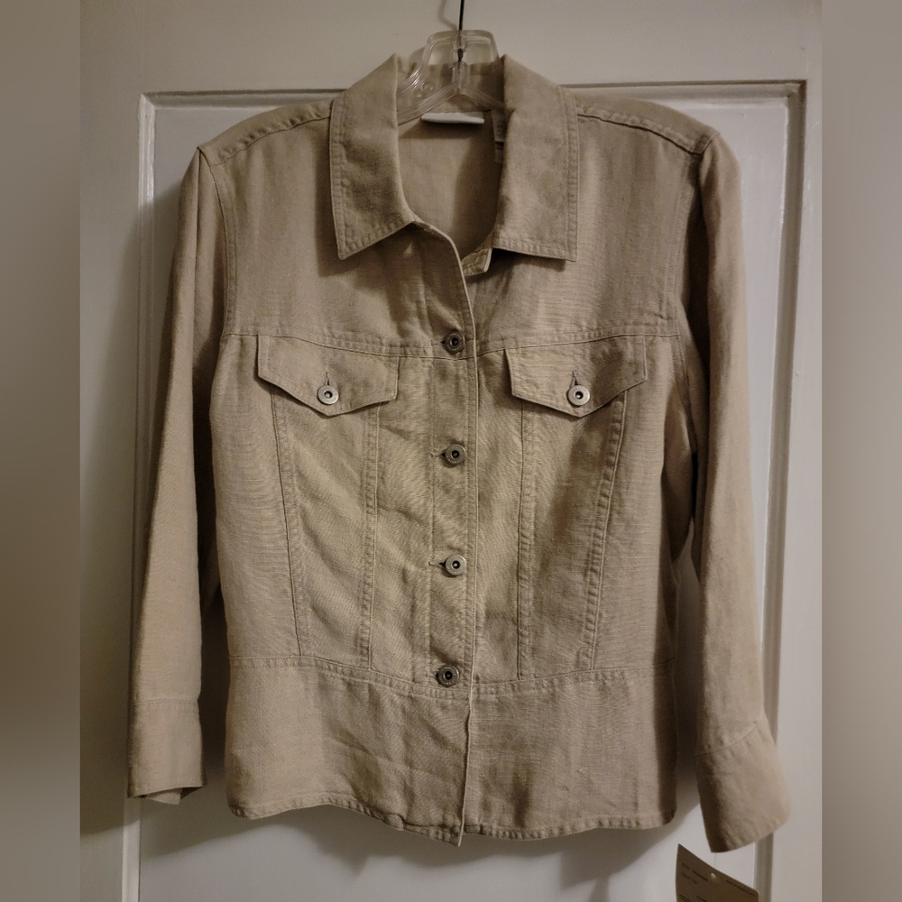 Liz Claiborne Women's Tan Jacket Size Medium NWT